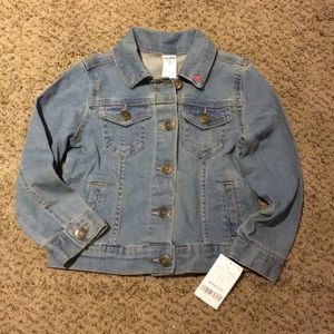NWT girls Carter’s Jean jacket size 4T